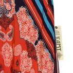 Alkamy Bohemian Paisley Mandala Striped Maxi Dress Asymmetrical Flowy NWT Small Red Photo 9