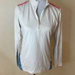 Bette & Court white pink blue collared half zipper golf shirt M Size M Photo 0