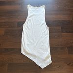 OAK Ribbed Asymmetrical Tank Top Dress White XS Photo 3