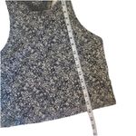 Athleta Shanti printed crop tank size small black cream Athleisure Sporty Yoga Photo 6