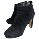 Diane Von Furstenberg  DVF Women’s Size 7.5 Black Suede Heeled Ankle Booties Photo 1
