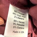 La Ligne Zelda Pleated Blend Open Back Midi Dress Burgundy Size 2 Red Photo 9