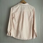 Old Navy  Women's Button-Up Shirt Light Pink Red Polka Dot Womens size Small Photo 5