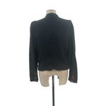 Free People Jagger Blazer Black Military Button Front Cotton Size Medium Photo 8