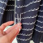 Westport  Blue Striped Knit Pullover Sweater Womens 2X NWT Preppy V Neck Fall Photo 7