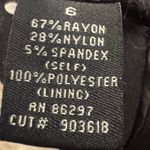 BCBGMAXAZRIA  Black Zip Ankle Pants Women's Size 6 Slim Fit Stretch Photo 7