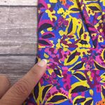 Saloni Blue Purple Floral Sleeveless Plunging V Neck Choker Neck Fleur Dress 8 Photo 10