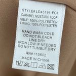 Lush Clothing LUSH Caramel Mustard Floral Sleeveless Mini Dress Women’s Sz M Photo 4