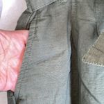 BP . Paperbag Army Green Olive Belted High Waisted Pants Size S Photo 4