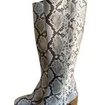 Ann Demeulemeester luxury Snakeskin Leather 36.5 Italy Over the Knee Boots Gray Size undefined Photo 0