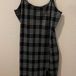 cute plaid black and white dress mini Size M Photo 2