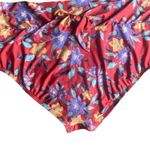 Modcloth The Tanya Crop red floral bikini plus bottom New Sz 2X Photo 2