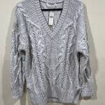 Anthropologie NWT  V-neck drama cable tunic sweater size small currently sold out Photo 0