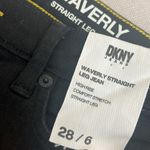 DKNY  JEANS Waverly Straight-Leg Jeans, Rinse Black Size 28/6 New w/Tag Photo 8