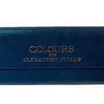 Colours by Alexander Julian Men Women Eyeglass Case Blue Hard Triangular Folding Photo 0