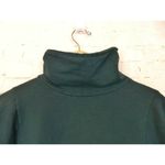 NSF Mock Turtleneck Long Sleeve Fleece Sweater Pullover High Low Green Womens S Photo 2
