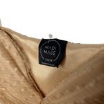 Madi Mase Bordeaux Corset Swiss Dot Cinderella Top Long Sleeve Nude Size Medium Tan Photo 2