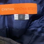 Cynthia Steffe  woman navy blue pleated skirt woman size 8 100% lamb so soft Photo 6