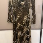 Hand made velour leopard print maxi dress size medium Brown Photo 3