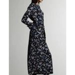 ZARA Black Multicolor Confetti Dot Print Long Sleeve Maxi Dress Size Medium Photo 5