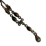 1928 green rhinestone beaded Y necklace Blue Photo 5