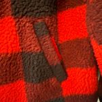 Old Navy  Sherpa Pullover Buffalo Plaid Cozy‎ Quarter Zip Jacket Small Photo 2