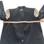 Helmut Lang Black & White Semi Cropped Structured Blazer Linen Blend 4 Designer Photo 13