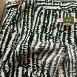 Anthropologie Ett Twa Cream Green Striped romper Size 6 Photo 11