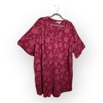The Pioneer Woman Magenta Purple Floral Jacquard Shirt Dress Romantic Prairie 1X Photo 1
