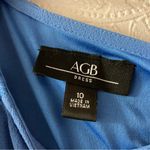 VTG Y2K ballerinacore Blue lace AGB DRESS with belt 10 Photo 5