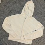 Buttercream Balletcore  Soft Sherpa Zip-Up Hoodie Jacket by SO Sz Small NWOT Photo 4