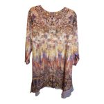 One World  Blouse Women's Size 3X Tunic Embellished Paisley 3/4 Sleeves Photo 2