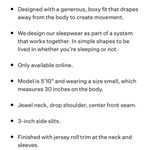 Eileen Fisher  Black Short Sleeve Loose Tunic Dolman Sleeve Crewneck Tee Shirt M Photo 6