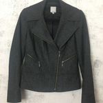 Halogen #119 TWEED ZIPPER BLAZER Photo 0
