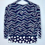 Chico's Green and Black Linen Blend Cardigan Sweater Size 1 or US M/8 Photo 0