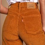 Levi's Levi’s Ribcage Wide Leg Orange Corduroy Pants Size 31 Photo 2