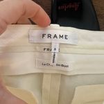 frame denim FRAME Womens Le Crop Mini Boot 8 Ivory Cream Cotton High Rise Photo 1