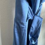 Anne Klein Blue Jay Washed Satin V-Neck Midi Dress Size 12 NWT Photo 10