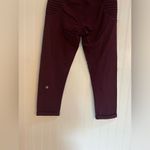 Lululemon Aphrodite Crop Leggings in Bordeaux Drama Size 6 Photo 13
