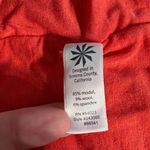 Athleta Dress Small Coral Solstice Modal Ruched Stretch Half Sleeve Knee Length Photo 10