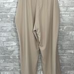 Calvin Klein Womens Beige Flat Front Drawstring Wide Leg Pants Photo 4