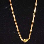 Vince Camuto  Spike  Gold Tone Link Chain Statement Chic Bib Necklace Photo 0