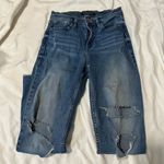 Calvin Klein Jeans Calvin Klein Distressed Medium Wash High Rise Straight Leg Jeans size 25 Photo 0