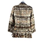 Chico's Womens Abstract Print Silk Blazer Jacket Lightweight Artsy Size 1 (M) Photo 1