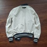 Coach  Womens Navy Floral Bomber Jacket Reversible Size Small Photo 7