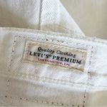 Levi's Levi’s 501 Premium White Denim Denim Cut Off Jean Shorts Size 34 Photo 3