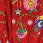 Holiday Time Vintage Christmas Sun, Moon & Stars Sweatshirt Size XL Photo 2