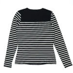 Lands' End Lands’ End Black & White Long Sleeve Swim Tee Top Rash Guard Size XXS Photo 2