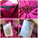 David Meister PINK STRAPLESS BEADED COCKTAIL DRESS (10) Photo 11