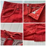 Athleta Kaleidoscope Cord Mini Skirt Orange Red Size 4 Corduroy #918970 Photo 5
